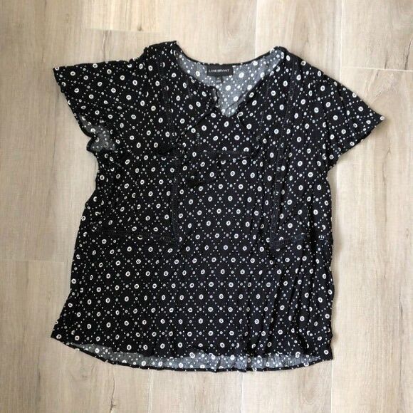 LANE BYRANT BLACK WHITE  SIZE 20 TOP 2XL - Picture 2 of 6